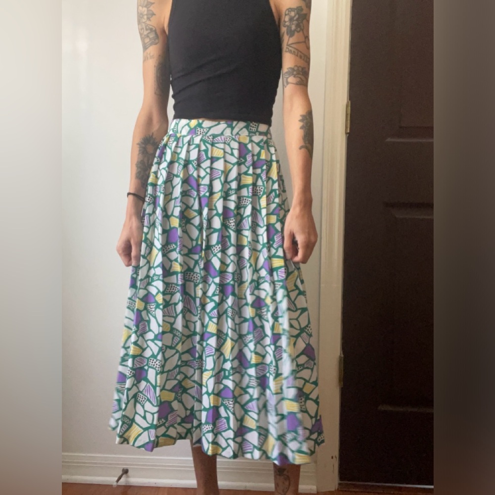 💚clearance💚Handmade accordion pleated midi skirt